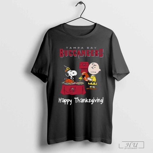 Peanuts Tampa Bay Buccaneers Football Happy Thanksgiving T Shirt