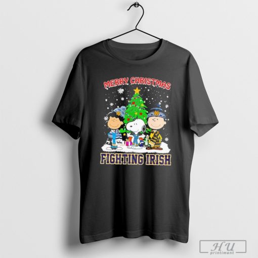 Peanuts characters Merry Christmas Fighting Irish shirt