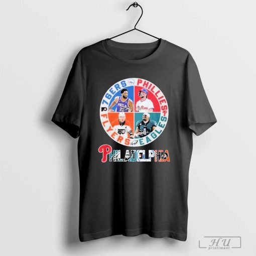 Philadelphia 76ers x Philadelphia Phillies x Philadelphia Eagles x Philadelphia Flyers Unisex T-Shirt