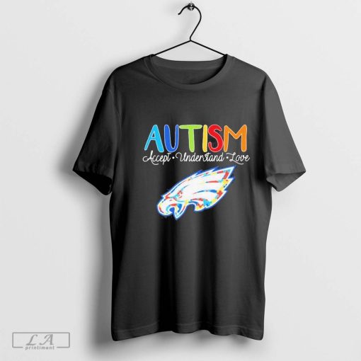 Philadelphia Eagles Autism Accept Understand Love Shirt