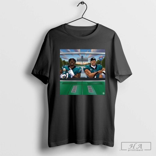 Philadelphia Eagles In the driver’s seat of the NFC East NFL Football 2024 Interstate 95 T-shirt