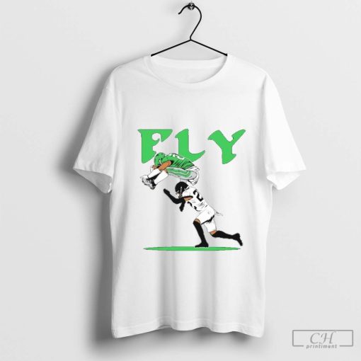 Philadelphia Eagles NFL Fly Saquon Barkley No-Look Hurdle t-shirt