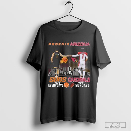 Phoenix Suns Devin Booker On Everydays Arizona Cardinals Kyler Murray On Sundays Signatures Shirt