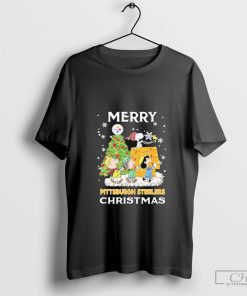 Pittsburgh Steelers Merry Snoopy Christmas 2024 T-Shirt