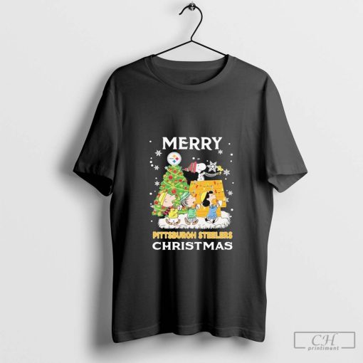 Pittsburgh Steelers Merry Snoopy Christmas 2024 T-Shirt