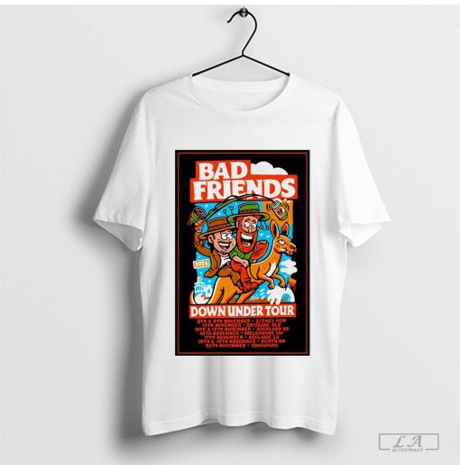 Poster Bad Friends Down Under Fall Tour Nov 2024 t-shirt