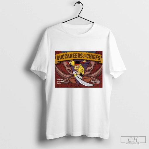 Poster Gameday Monday Night Football Tampa Bay Buccaneers vs Kansas City Chiefs Nov 4 2024 t-shirt