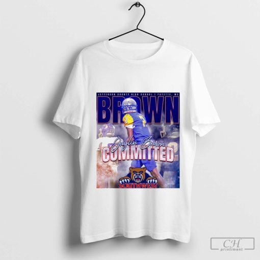 Poster Jefferson County High School Jaylin Brown Committed Southwest Community College t-shirt