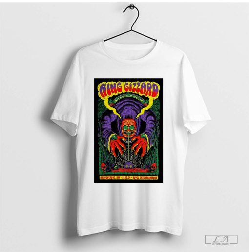 Poster King Gizzard And the Lizard Wizard Albuquerque NM Nov 10 2024 Tour t-shirt