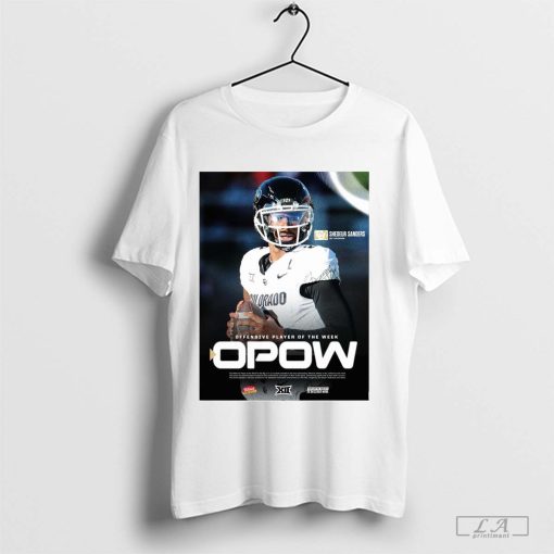 Poster OPOW Big 12 Shedeur Sanders Colorado Buffaloes Offensive Player Of The Week t-shirt