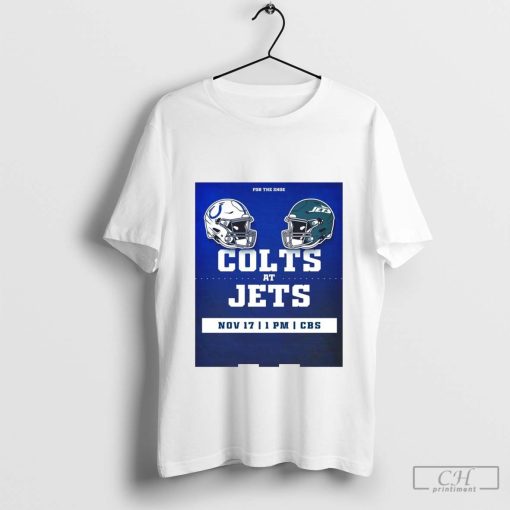 Poster Week 11 For The Shoe Indianapolis Colts At New York Jets Helmet November 17 2024 t-shirt