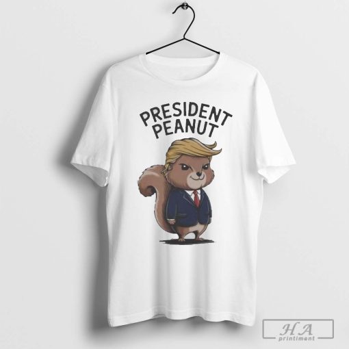 President Peanut Squirrel with Trump Hair 2024 T-shirt