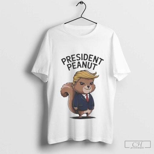 President Peanut Squirrel with Trump Hair Shirt