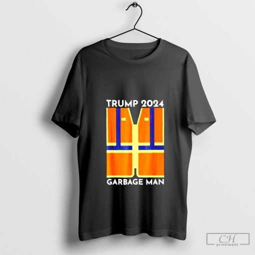 President Trump 2024 Garbage truck man funny Garbage truck Patriots support T shirt