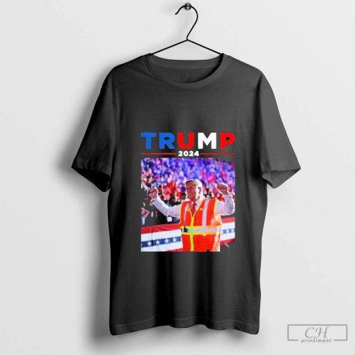 President Trump Garbage Truck Worker Vest Maga 2025 T-Shirt