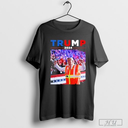 President Trump Garbage Truck Worker Vest Maga 2025 T-Shirt