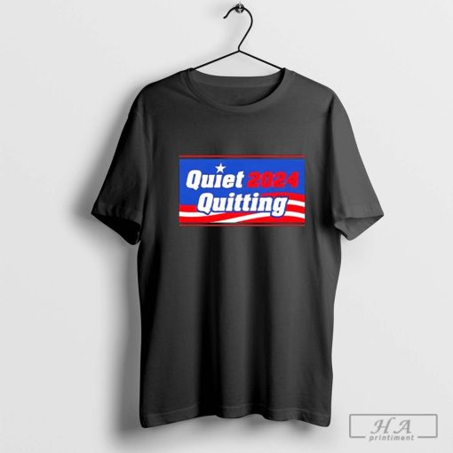 Quiet Quitting 2024 USA flag T-shirt