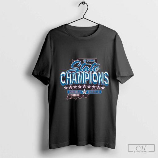 Roncalli Rebels Football 2020 10 Time State Champions 85-16 t-shirt