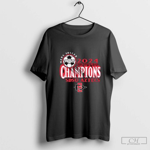 San Diego State Men’s Soccer 2024 Western Athletics Conference Regular Season Champions T-Shirt