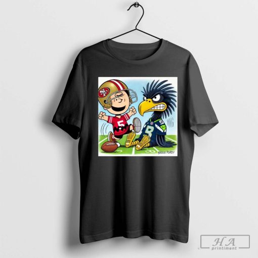 San Francisco 49ers Vs Seattle Seahawks Week 11 Doodle Let’s go Niner Gang T-shirt