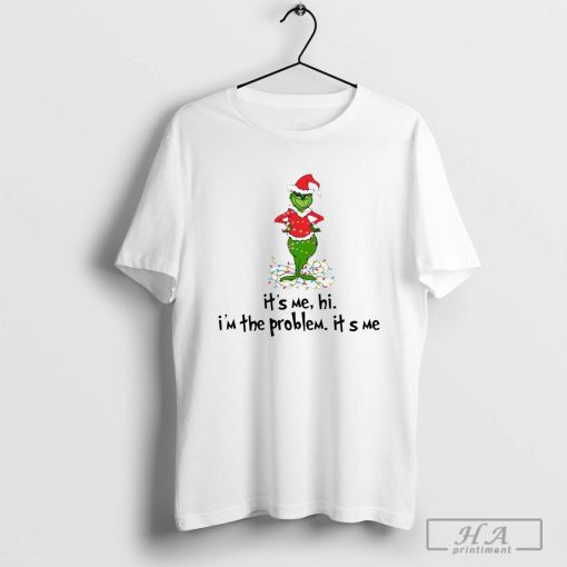 Santa Grinch Light It’s Me Hi I’m The Problem It’s Me Christmas 2024 Shirt