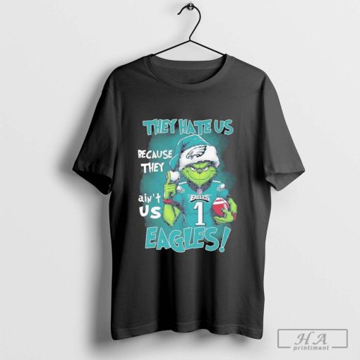 Santa Grinch Philadelphia Eagles They Hate Us Because They Ain’t Us 2024 shirt