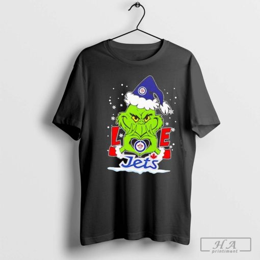 Santa Grinch love Winnipeg Jets shirt