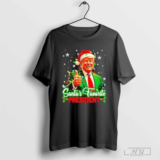 Santa’s Favorite President Funny Trump Christmas Xmas T-Shirt