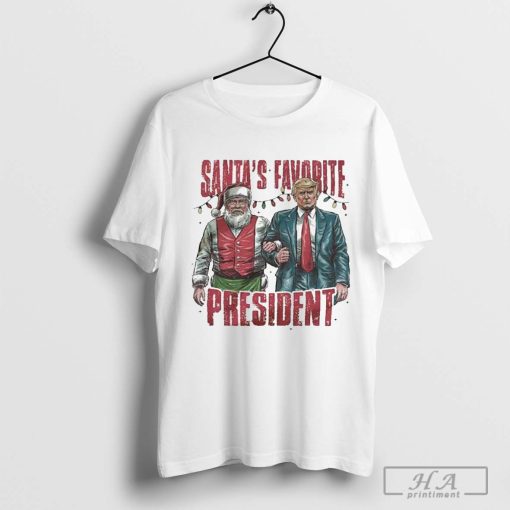 Santa’s Favorite President Humorous Trump Christmas 2024 Shirt