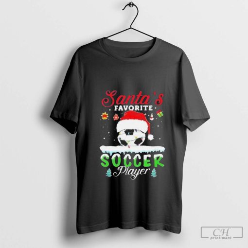 Santa’s Favorite Soccer Player Christmas Football Shirt