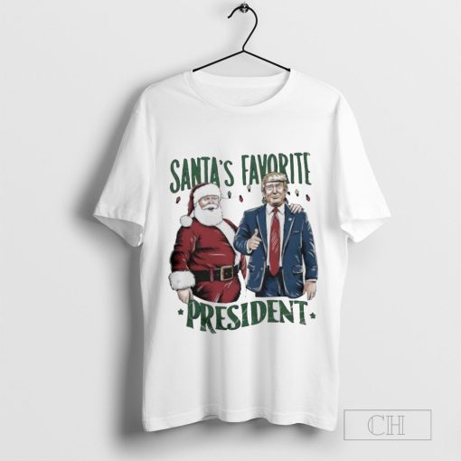 Santa’s favorite president Donald Trump Christmas light T-shirt