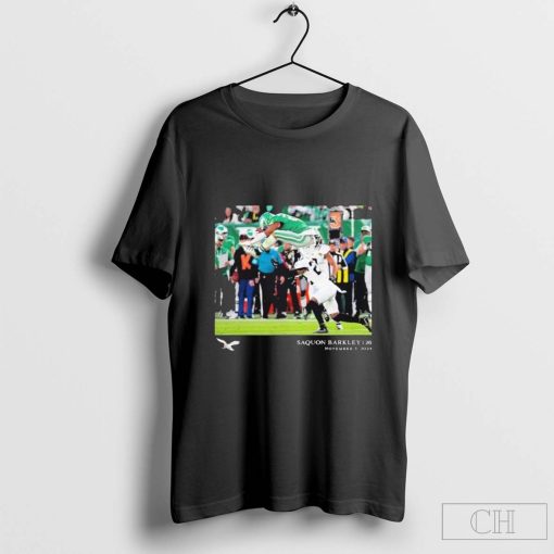 Saquon Barkley Philadelphia Eagles NFL Flash Features Week 9 T-Shirt