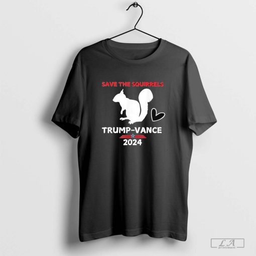 Save The Squirrels Trump Vance 2024 T-Shirt