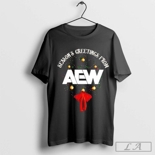 Season’s Greetings from AEW 2024 wreath Christmas Shirt