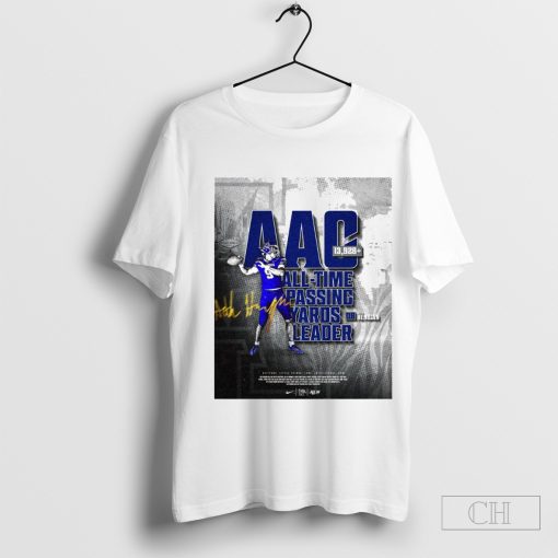 Seth Henigan Memphis Tigers AAG 13928 All-time Passing Yards Leader Signature t-shirt