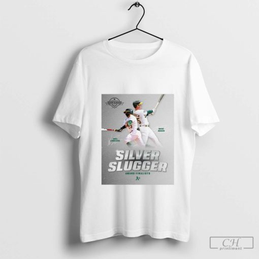 Shea Langeliers And Brent Rooker Oakland Athletics MLB Silver Slugger Award Finalists Signatures Poster t-shirt