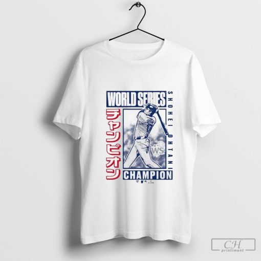 Shohei Ohtani Los Angeles Dodgers 2024 World Series Champions Kanji Swing Shirt