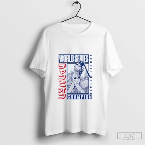 Shohei Ohtani Los Angeles Dodgers 2024 World Series Champions Kanji swing shirt