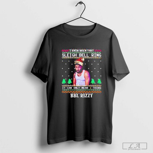 Sleigh Bell Ring Bbl Rizzy Christmas T-Shirt