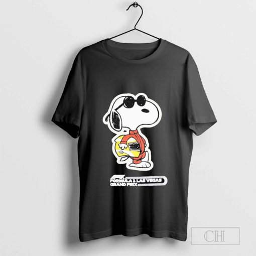 Snoopy Formula 1 x Peanuts Las Vegas Grand Prix Joe Cool T-Shirt