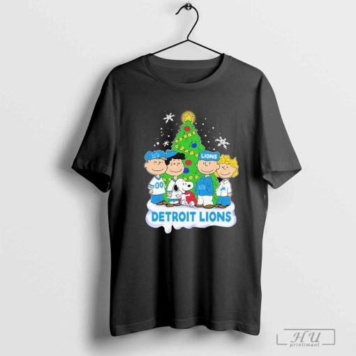 Snoopy Merry Detroit Lions Christmas Shirt