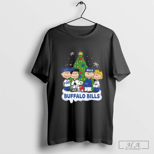 Snoopy Peanuts Buffalo Bills Merry Christmas And Happy New Year 2025 Shirt