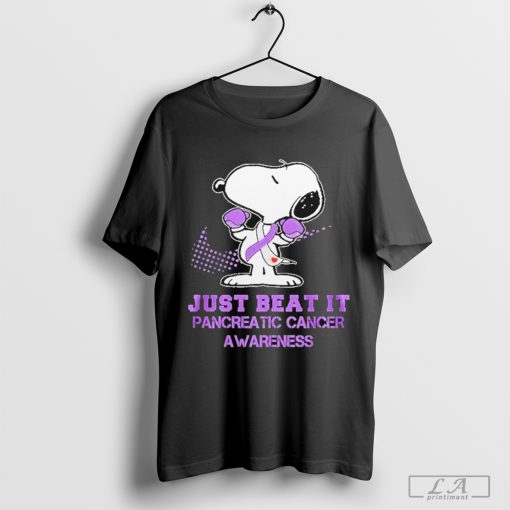 Snoopy Stand Strong & Courageous Pancreatic Cancer Awareness Shirt