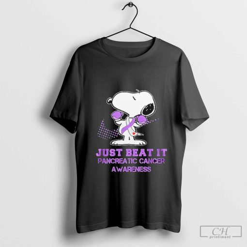 Snoopy Stand Strong & Courageous Pancreatic Cancer Awareness Shirt