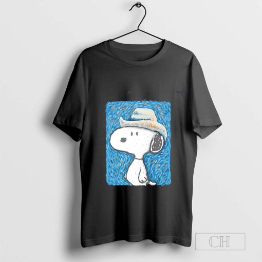 Snoopy X Vincent Van Gogh The Starry Night t-shirt