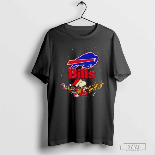 Snoopy and Woodstock sleigh Buffalo Bills shirt