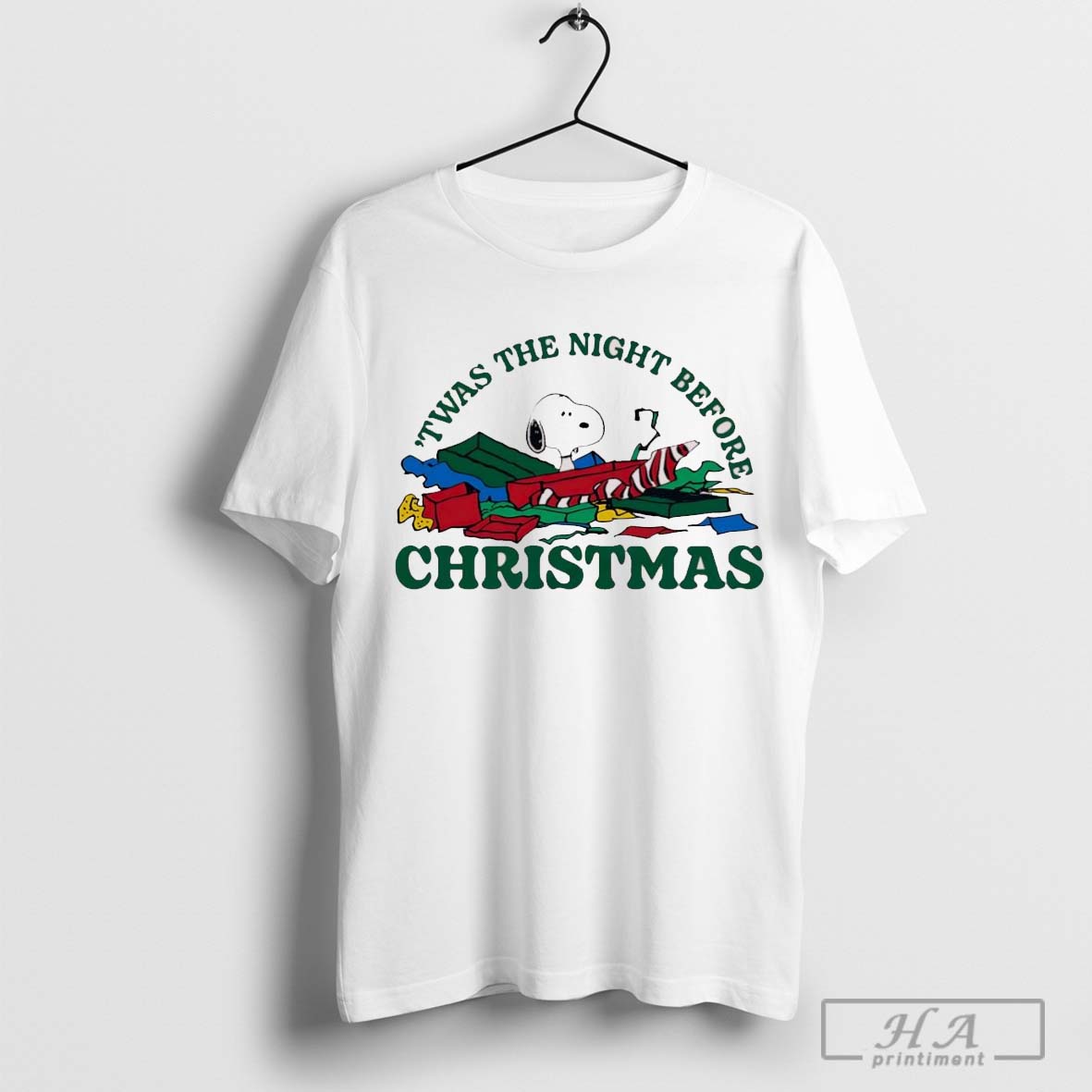 Snoopy Twas The Night Before Christmas Shirt