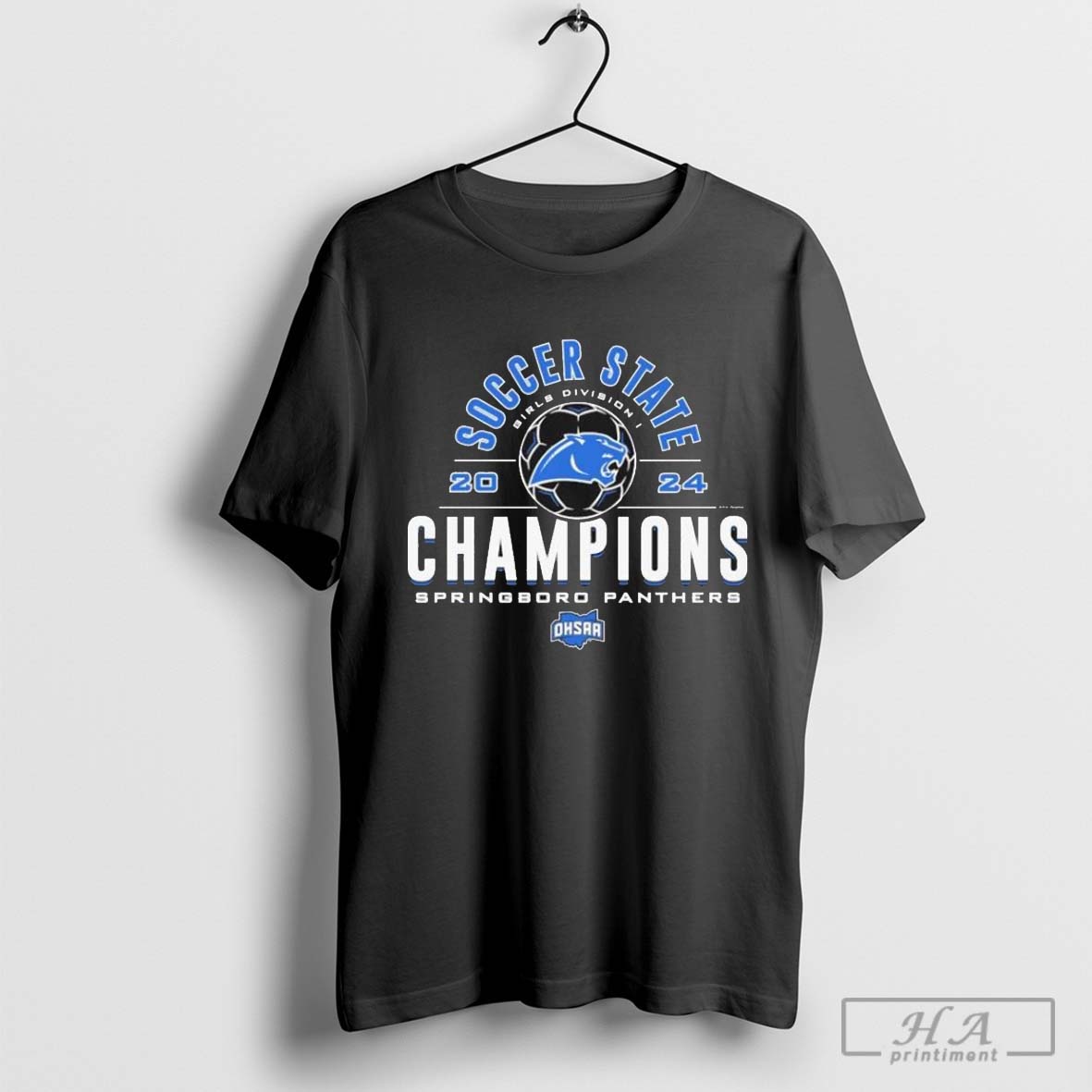 Springboro Panthers 2024 Ohsaa Girls Division I Soccer State Champions Shirt