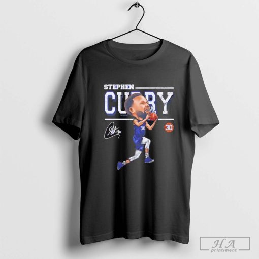 Steph Curry baseball 30 signature caricature shirt