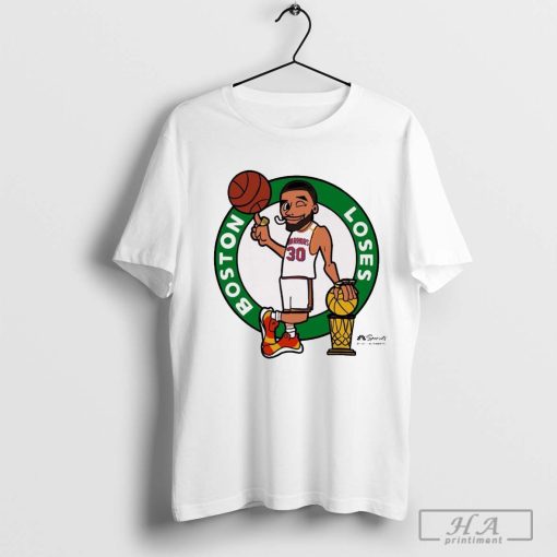 Stephen Curry Golden State Warriors Boston Loses Cartoon T-shirt